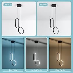 CHYING Modern Pendant Light Kitchen Island LED
