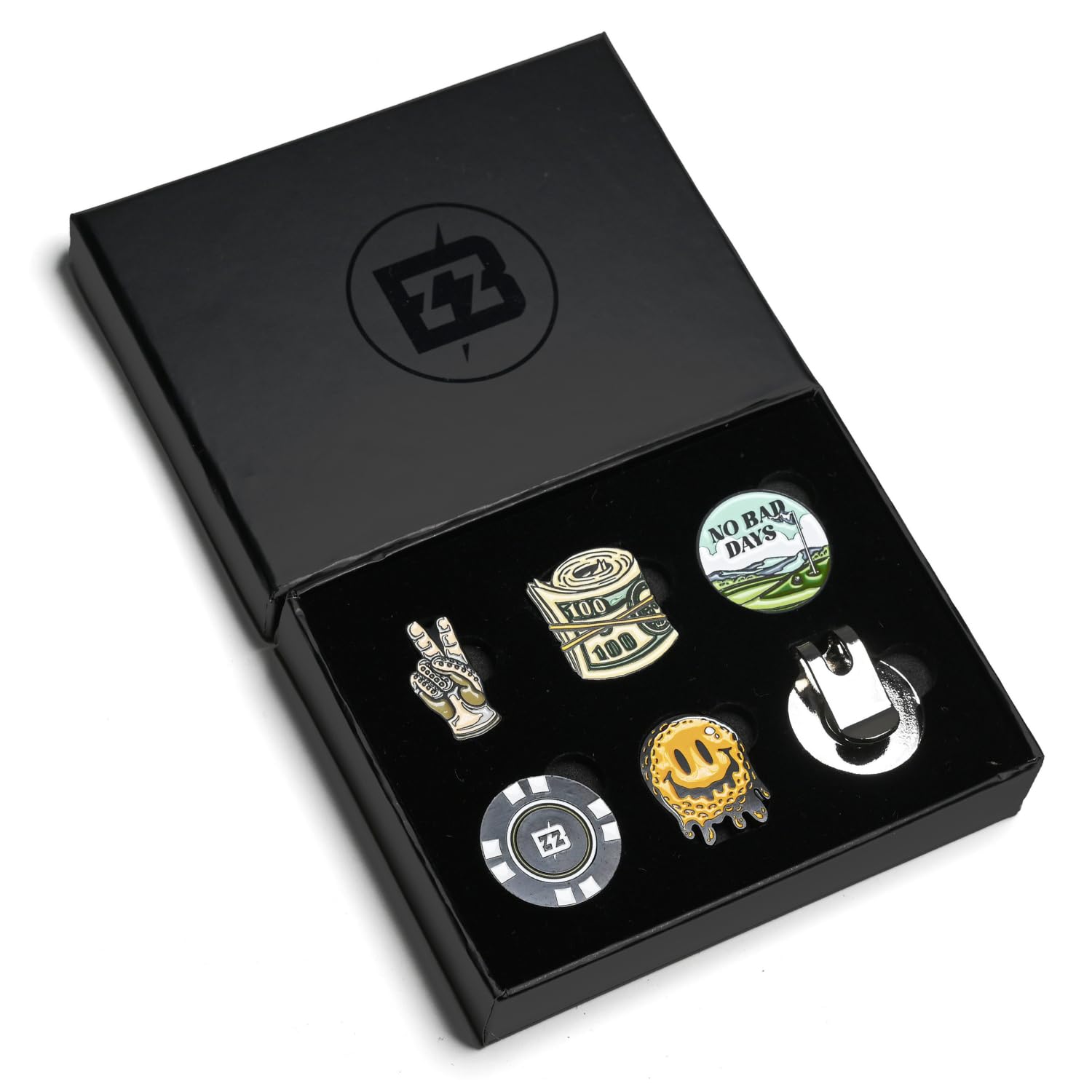 Photo 1 of BRIMZ Golf Ball Marker Set – 5 Magnetic Golf Ball Markers with Hat Clip for Convenient Access on The Course