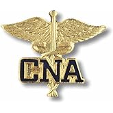 EMI CNA (Certified Nursing Assistant) Emblem Pin on Caduceus