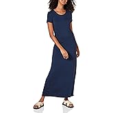 Amazon Essentials Women's Short-Sleeve Maxi Dress, Flowy