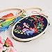 Caydo 2 Pieces Oval Embroidery Hoops Include 1 Piece 7.8 x 4.8 Inch and 1 Piece 5.9 x 3.6 Inch Cross Stitch Hoops Ring for Art Craft Handy Sewing