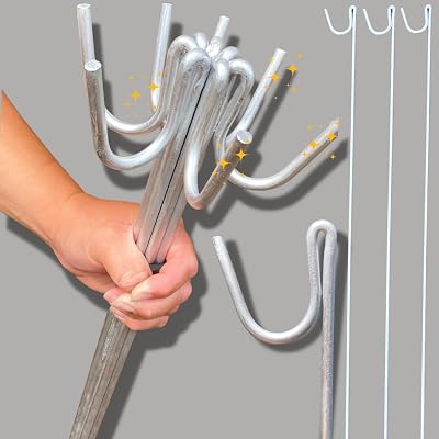 Smith & Barker 10 Galvanised Fence Pins Heavy Duty 119 cm 8 mm Thick