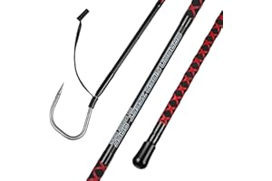 FISHAPPY Fishing Gaff Saltwater Fish Gaff with S316 Stainless Steel Fishing Hook Carbon Fiber Fishing Gaff