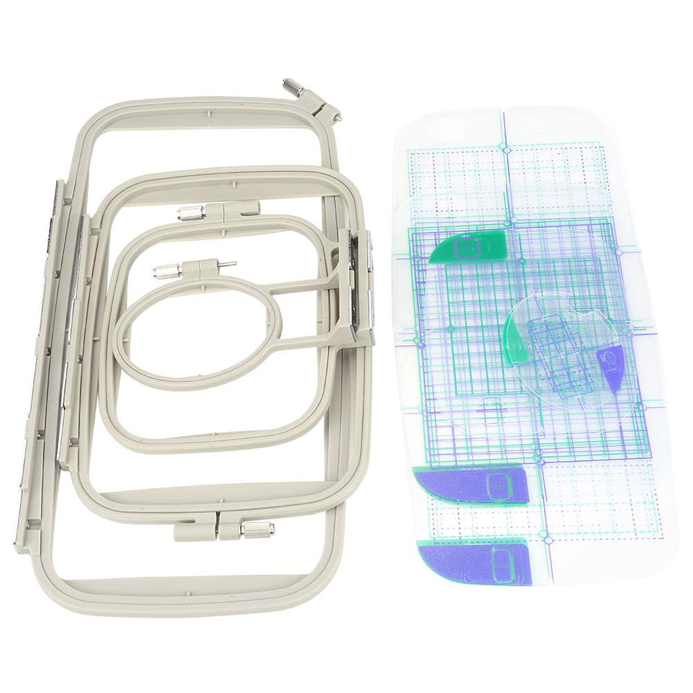 AYNEFY Embroidery Sewing Hoop Set, Embroidery Ops 4Pcs/Set Sewing Machine Hoop Frame Set Replament, Ops for Machine Pe-700 Pe-700Ii Pe770 Pe780D