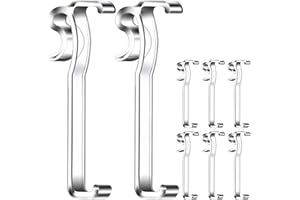 LOFRCIN Valance Clips for Blinds, 3.25 Inch Valance Clips, Clear Plastic Valance Clips, Hidden Valance Clips for Horizontal Blind Valance (6 PCS)