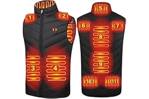HSOSK Heated Vest USB Electric Heated Vest Heating Jacket Winter Vests for Outdoor Motorcycle Camping Fishing Skiing