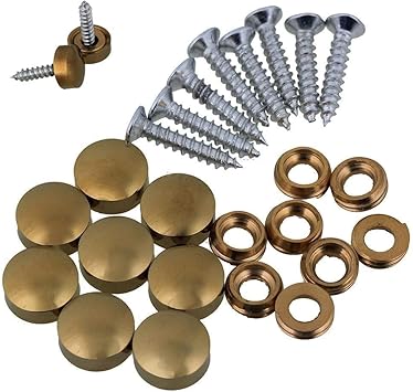 Amazon Com 10pcs Mirror Screws Brass Mirror Screws Cap Cover