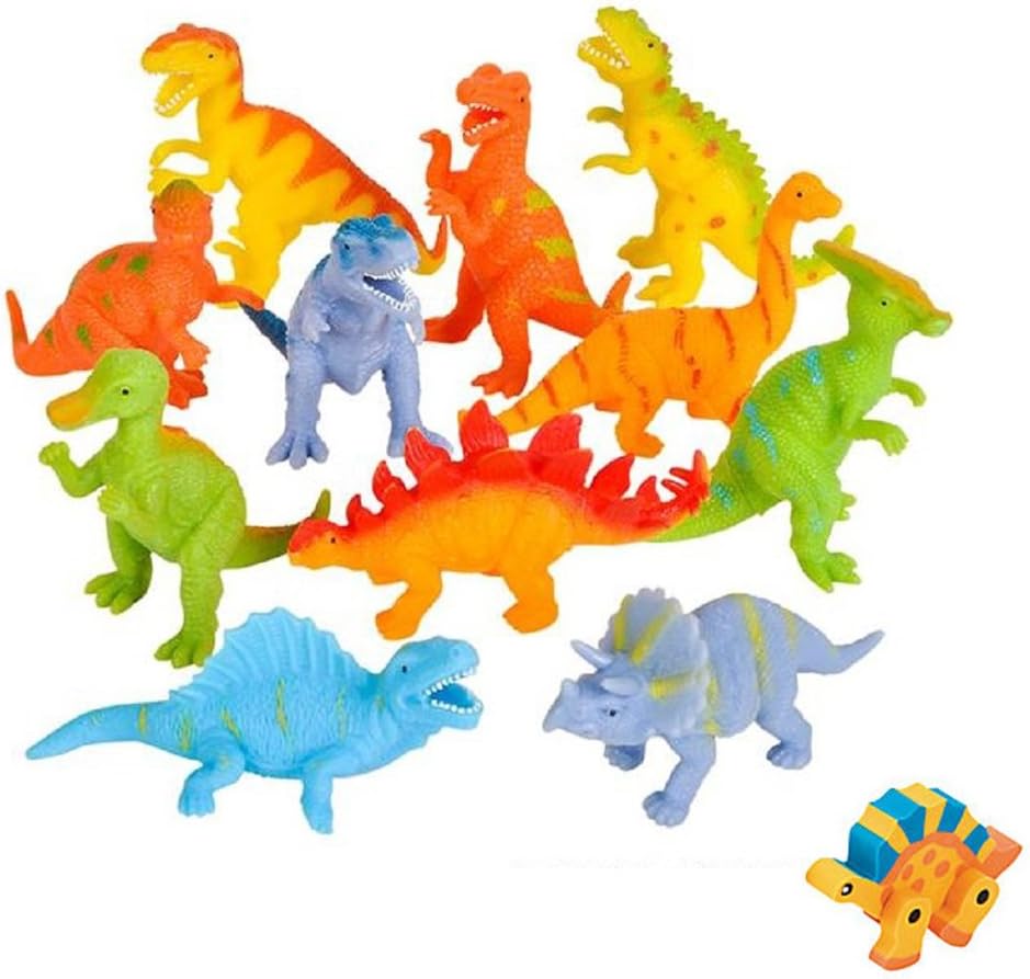 stretchy rubber dinosaurs