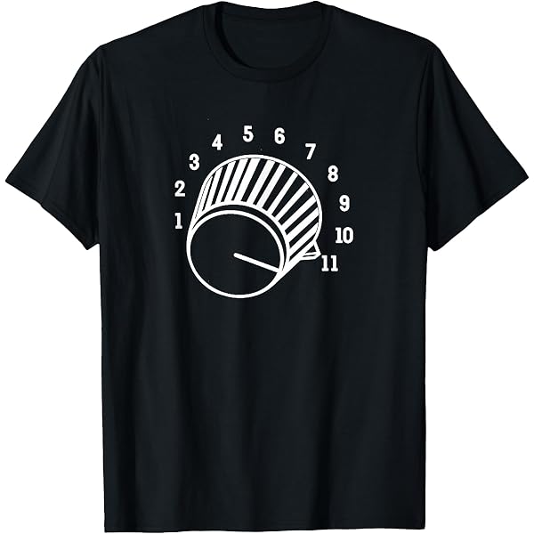 Amazon.com: Crank It Up Volume Knob Amp It Up to Eleven T-Shirt