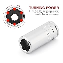CASOMAN 10PCS 1/4"Drive 6 Pt. Mid-Length Socket