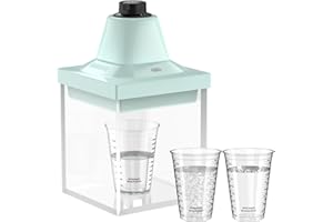 PROFEY Resin Bubble Remover Machine, Resin Vacuum Chamber 5 Mins Remove 99.99% Bubbles, 95kPa Resin Degassing Chamber, Compact Airless Machine for Epoxy, UV, Silicone, Art Resin Mold Casting(Mint Green)