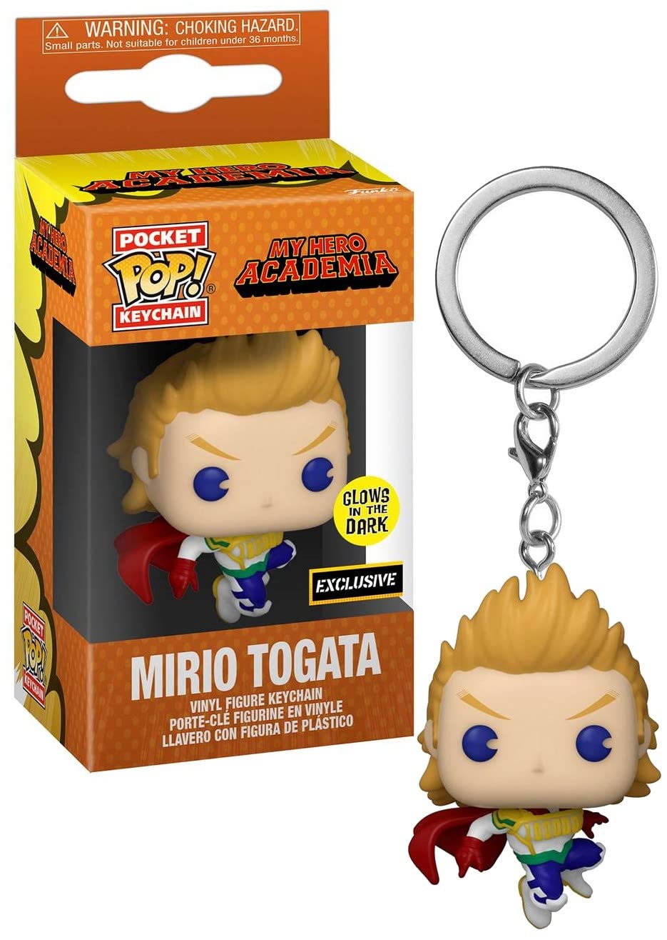 Funko Pocket Pop! My Hero Academia Animation - Mirio Togata Glow-in-The-Dark Key Chain Hot Topic Exclusive