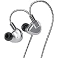 Letshuoer S12 in-Ear Headphones 14.8mm Planar Magnetic Driver Wired in-Ear HiFi Earphones for Smartphones/PC/Tablet (3.5mm Connector, Silver)