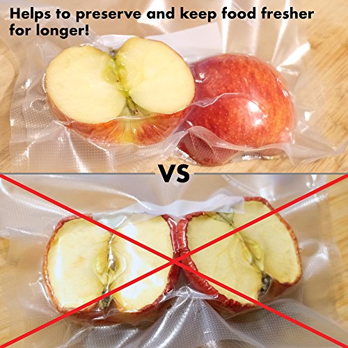 Sous Vide Bags Kit for Anova or Joule Cookers - 18 Reusable Food Vacuum Sealer Bags, 1 Hand Pump, 2 Bag Sealing Clips and 4 Sous Vide Clips - Practical for Food Storage and Cooking BPA Free - Thumbnail 5