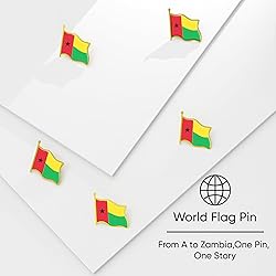 Guinea-Bissau Flag Lapel Pin - Enamel Metal