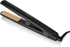 ghd Original Styler - 1” Flat Iron Hair Straightener with Ceramic Heat Technology, 365ºF Safe Styling Temperature, Smooth Gloss Plates, Fast Heat-Up and Auto Sleep Mode - Black
