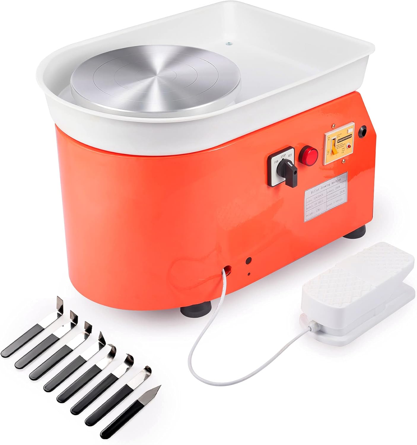 CO-Z 10 inches Pottery Wheel Machine, Electric Pottery Ceramic Forming Machine for Adults and Beginners, DIY Clay Spinning Wheel and Throwing Wheel Pottery with Foot Pedal, Clay Sculpting Tool Set