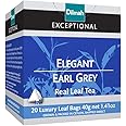 Dilmah Exceptional Elegant Earl Grey Black Tea - 20 Luxury Leaf Tea Bags