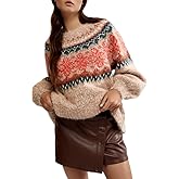 Free People Womens Festive Frost Sweater Festive Frost Combo Small