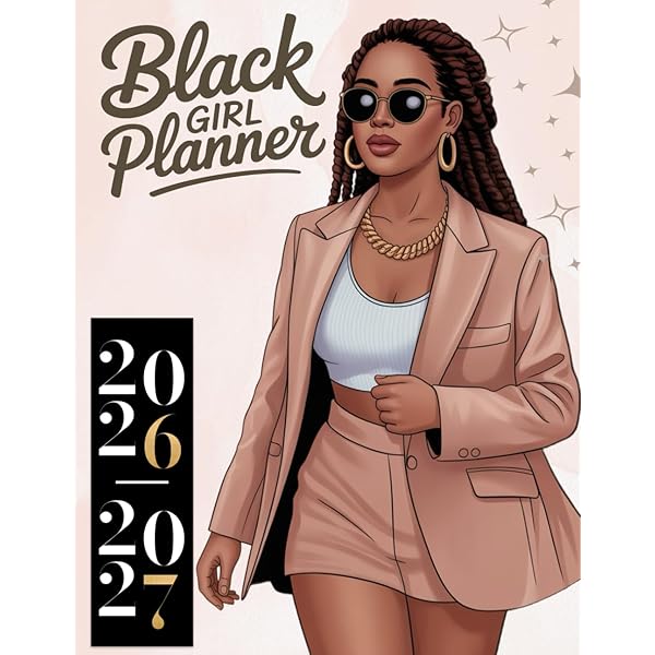 BLACK GIRL MAGIC 2024 Weekly Monthly Planner: African