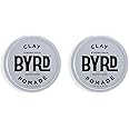 BYRD Hair Clay Pomade 2-Pack – Strong Hold, Ultra Matte Finish, Add Volume and Sculpt to All Hair Types, 3.35 Oz Each (Two Pack)
