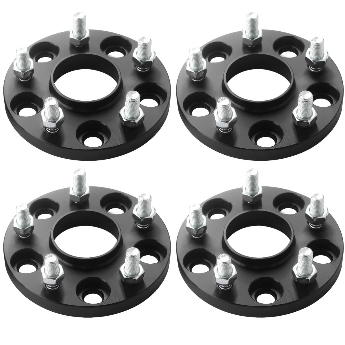 Photo 1 of GAsupply 15mm 5x114.3mm Wheel Spacers, 5 Lug Forged Hubcentric 5x4.5 Wheel Spacers 64.1mm Hub Bore with 12x1.5 Studs, Fit for Civic CR-V Element Acura CL ILX RSX TLX TSX MDX (4pcs)