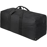 Vorspack Extra Large Duffle Bag for Travel - 150L Duffel Bag for Men Gear Bag for Storage Foldable Weekender Bag for Overnight Camping - Black