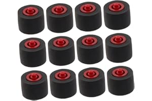 JEWEDECO 12pcs Pinch Roller Set for Radio Tape and Video Recorder Plastic Bearing Roller for Cassette Deck Repair Audio Pulle