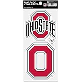 Rico Industries NCAA Ohio State Buckeyes Double Up Die Cut 2-Piece Sticker Sheet