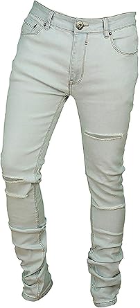 black multi ripped jeans