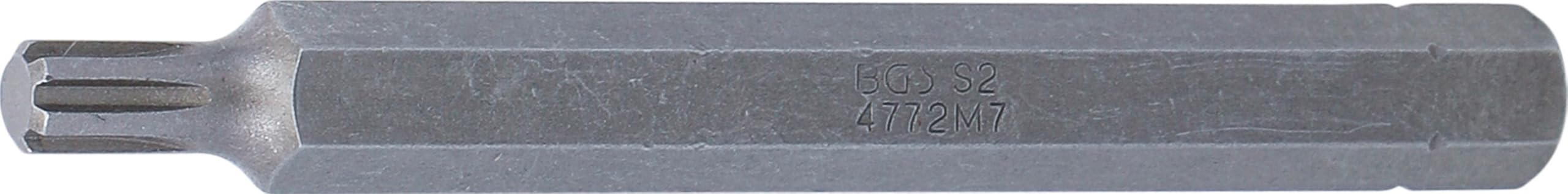 BGS 4772 | Bit | Length 100 mm | 10 mm (3/8") Drive | Spline (for RIBE) M7