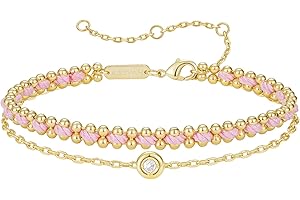 KissYan Gold Bracelet for Women, Adjustable Sports String Bracelet, 14K Gold Plated Colorful Rope Stackable Bracelet, Athletic Beach Handmade Jewelry Gift