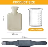 Jsdoin Hot Water Bottle with Plush Wrap Wearable Warm Bag view 2