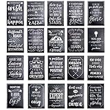 Motivational Posters for Students - 20-Pack Inspirational Posters, Classroom Posters with Inspiring Quotes, Chalkboard Design, Perfect for School Classroom and Office Decoration, 13 x 19 Inches