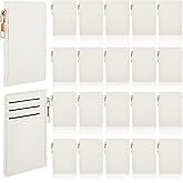 Abbylike Wallet Bulk Men Slim Minimalist Leather Wallet for Laser Engraving Card Holder Front Pocket RFID Blocking with Zipper for Men and Women DIY Church Gift