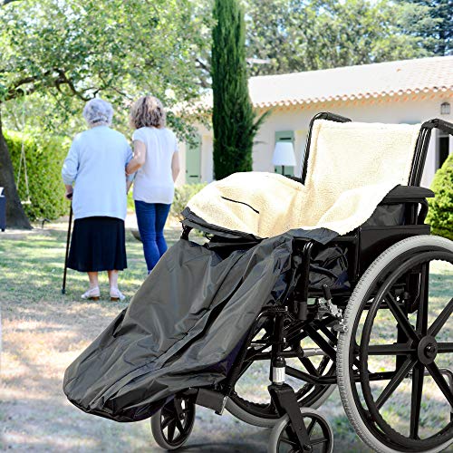 Universal-Fleece-Lined-Wheelchair-Cover-with-Inside-Pocket-Easy-Access-Zip-Waterproof-Outside-Cosy-Warm-Inside-Covers-Leg-Lower-Body-Protects-from-Cold-Wind-or-Rain
