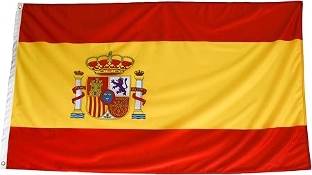 esvendio Bandera de España de Tela Fuerte (2pcs), Bandera Española ...