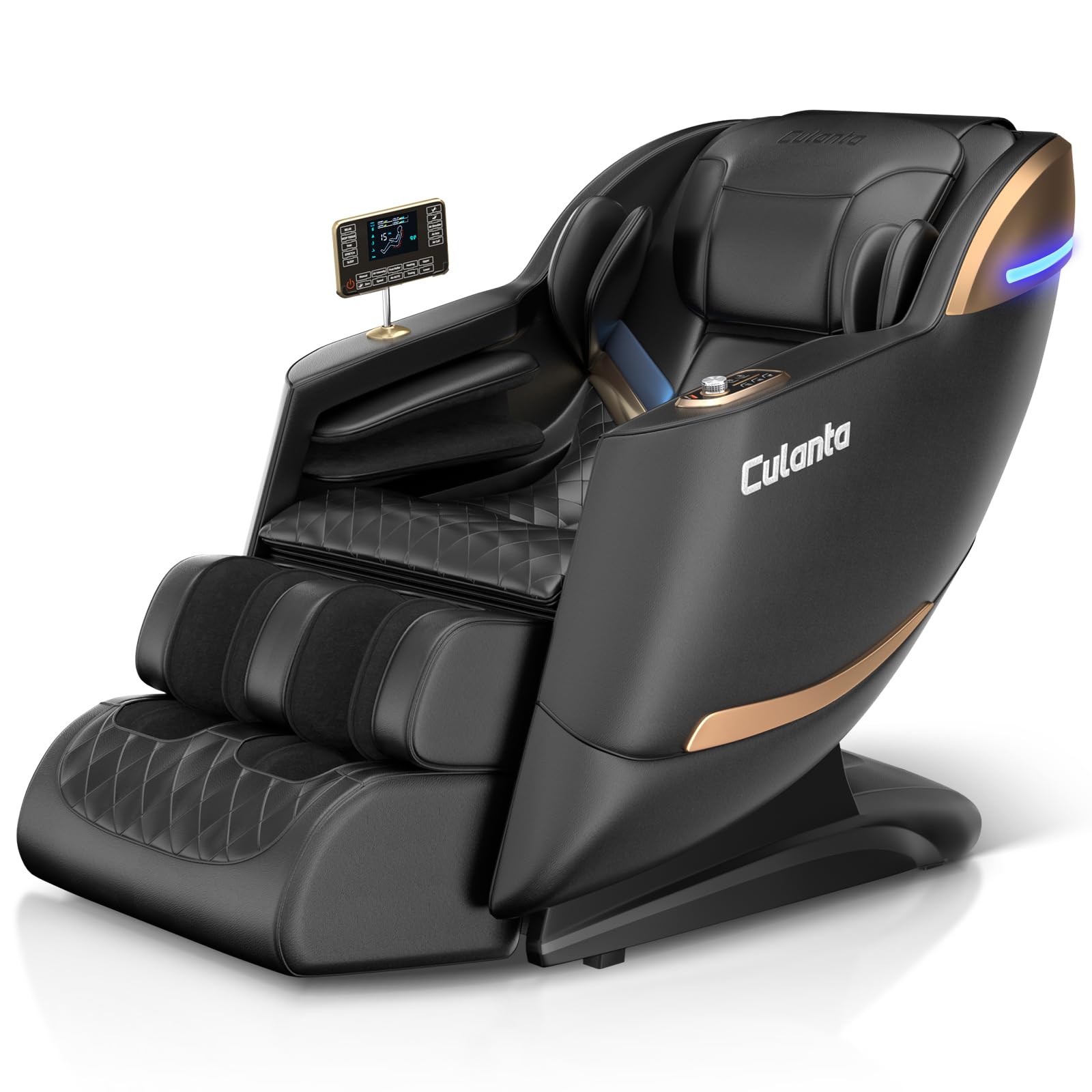 Photo 1 of Culanta Massage Chair Full Body, Zero Gravity SL-Track Shiatsu Massage Recliner Chair with Body Scan, Airbags, Foot Rollers, Deep Yoga Stretch, Heating (U1-Black)