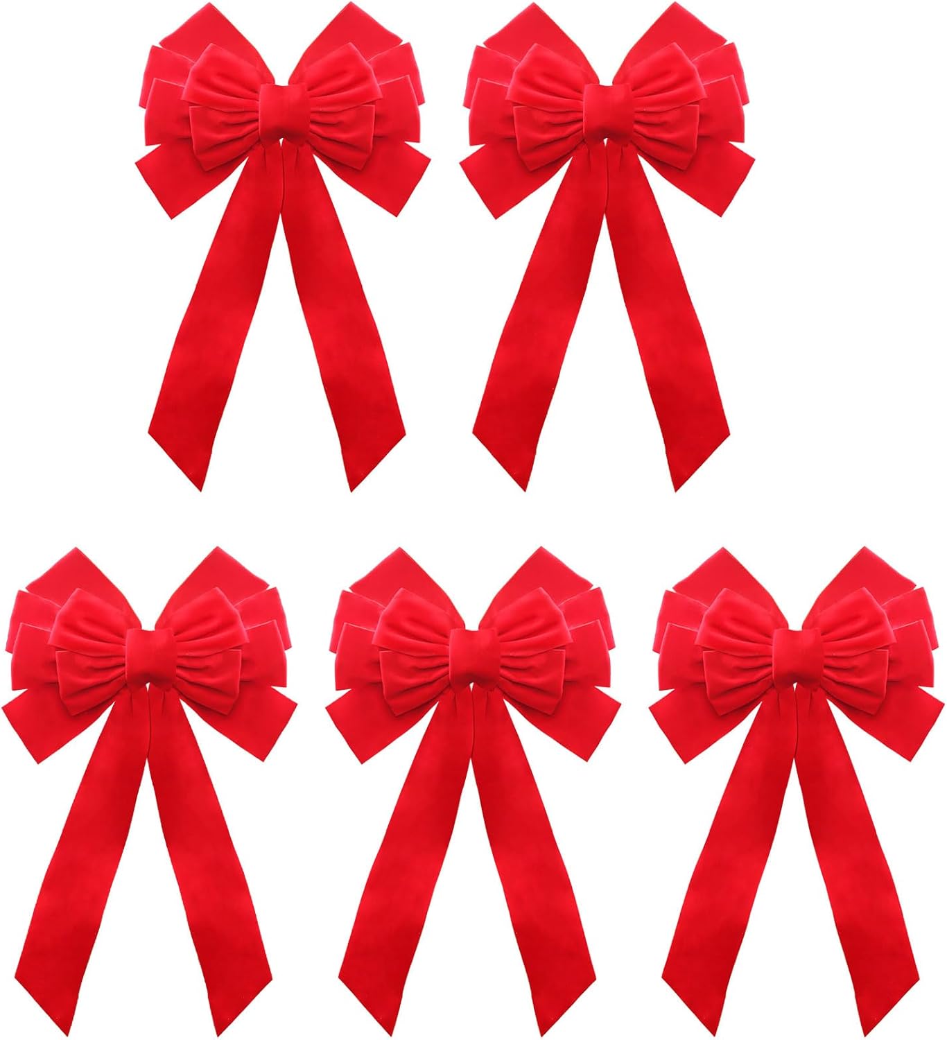 Bows & Ribbons - Buart Red Velvet Christmas Bow 19