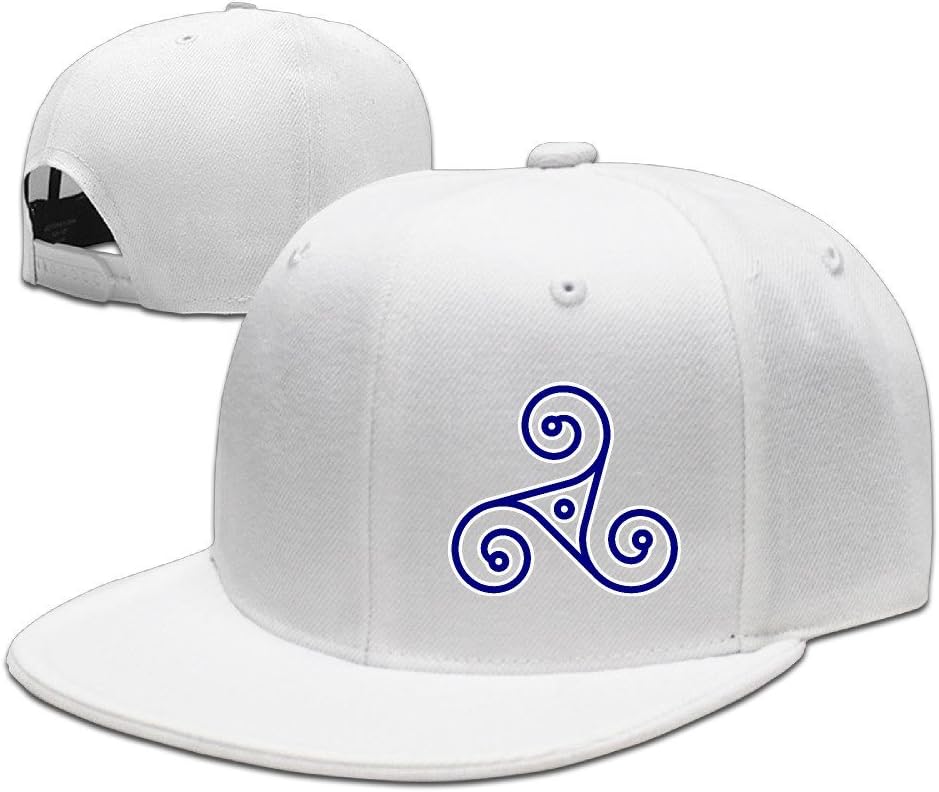 NUBIA Triskel Symble Sunbonnet Sun Protection Hat Snapback Flat Bill Cap Ash