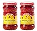 Tutto Calabria Hot Chili Peppers Crushed. In Glass 2 Pack. Imported Calabria Italy.