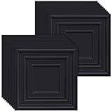 Landical 20 Pcs 2 x 2 ft Black PVC Plastic Drop