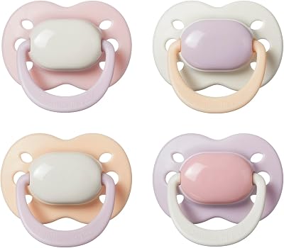 Tommee Tippee Ultimate Fit Soother 0-6 Months 4 Pack Colour Blocked