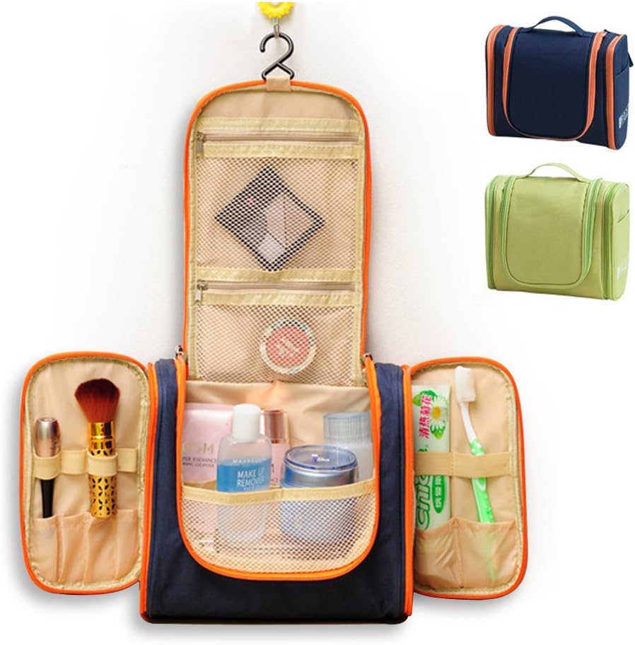 Large hanging toiletry bag with compartments Clearance