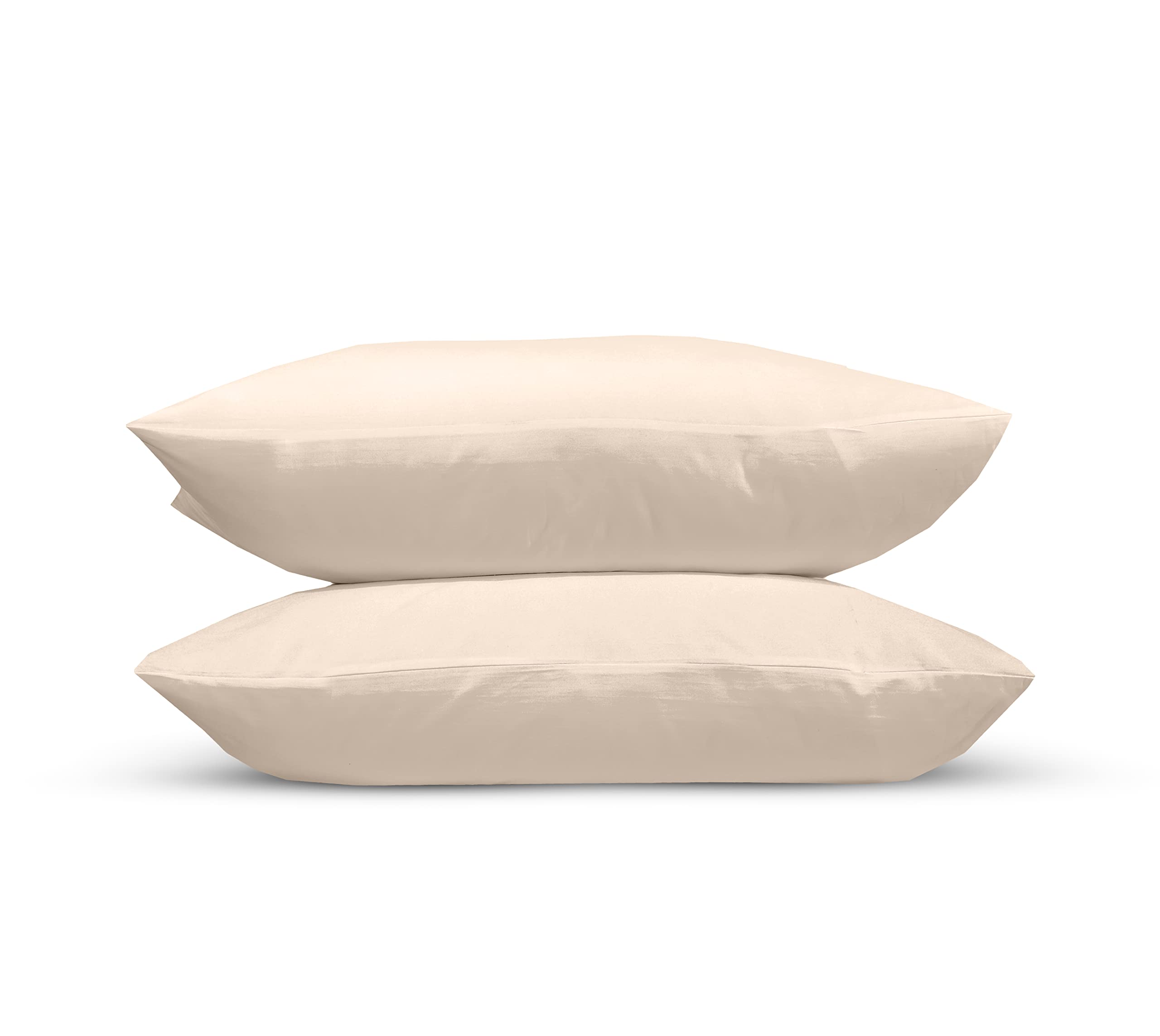 300 Thread Count 100% Pure Egyptian Cotton Pillowcases (Mocha, Pair Of Pillowcase)