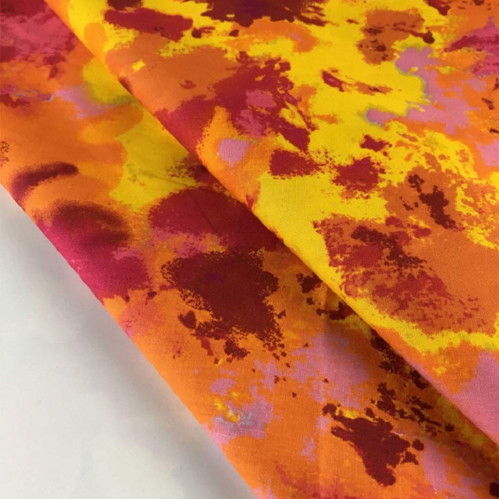 Fat Quarters Fabric Bundles, 6Pcs 100% Cotton 19.69” x 19.69” (50cmx50cm) Precut Quilting Fabric Squares Sheets for DIY Patchwork Sewing Quilting Crafting, No Repeat Design (Batik Pattern)