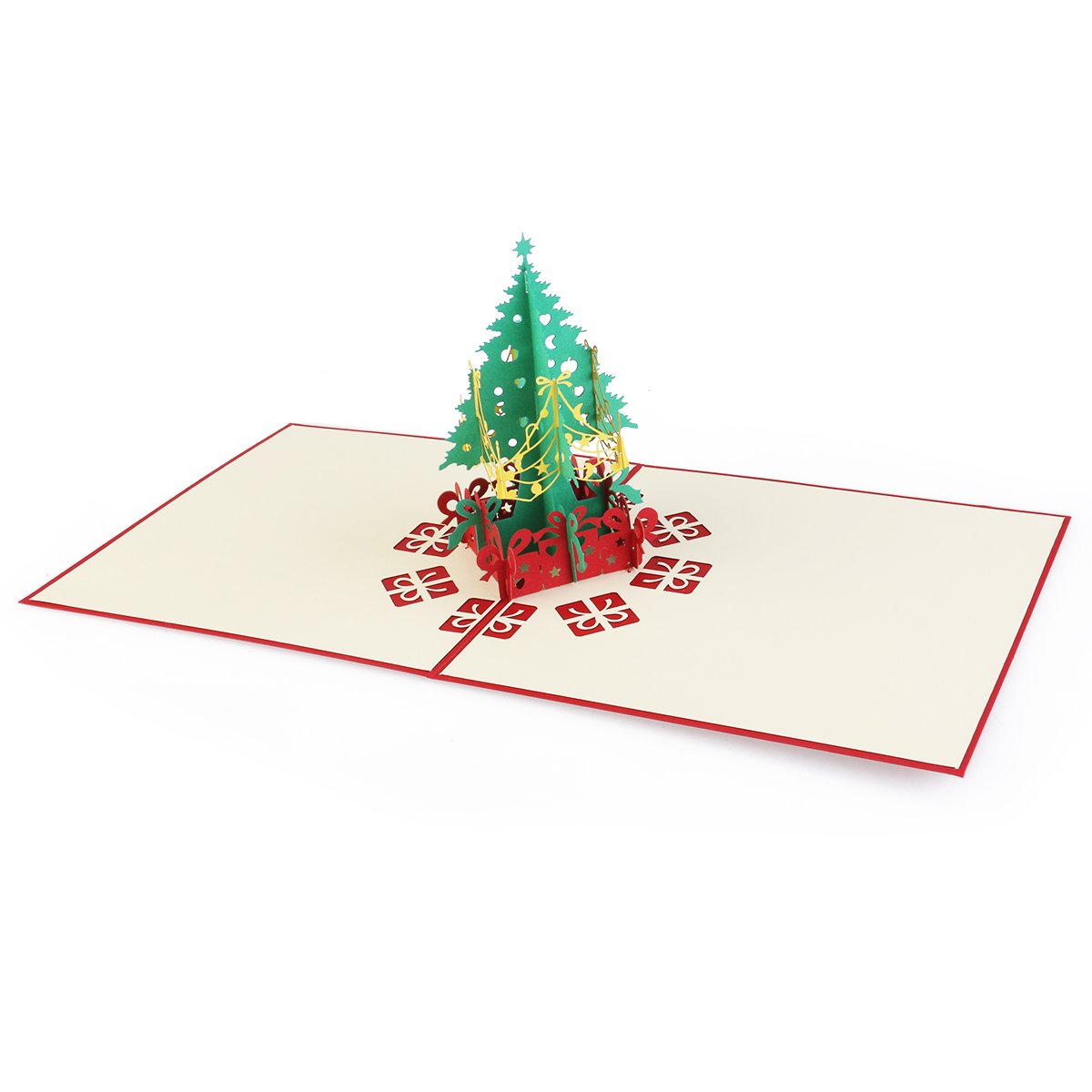 Decorazioni per interni Tinksky Biglietti di Natale 3D pop-up Albero di ...