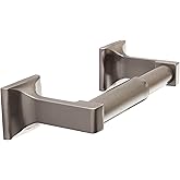 SENTO Brushed Nickel Toilet Paper Holder Wall Mount, Double Post Tissue Toilet Paper Holder, Easy Installation, Heavy Duty Metal, Satin Nickel