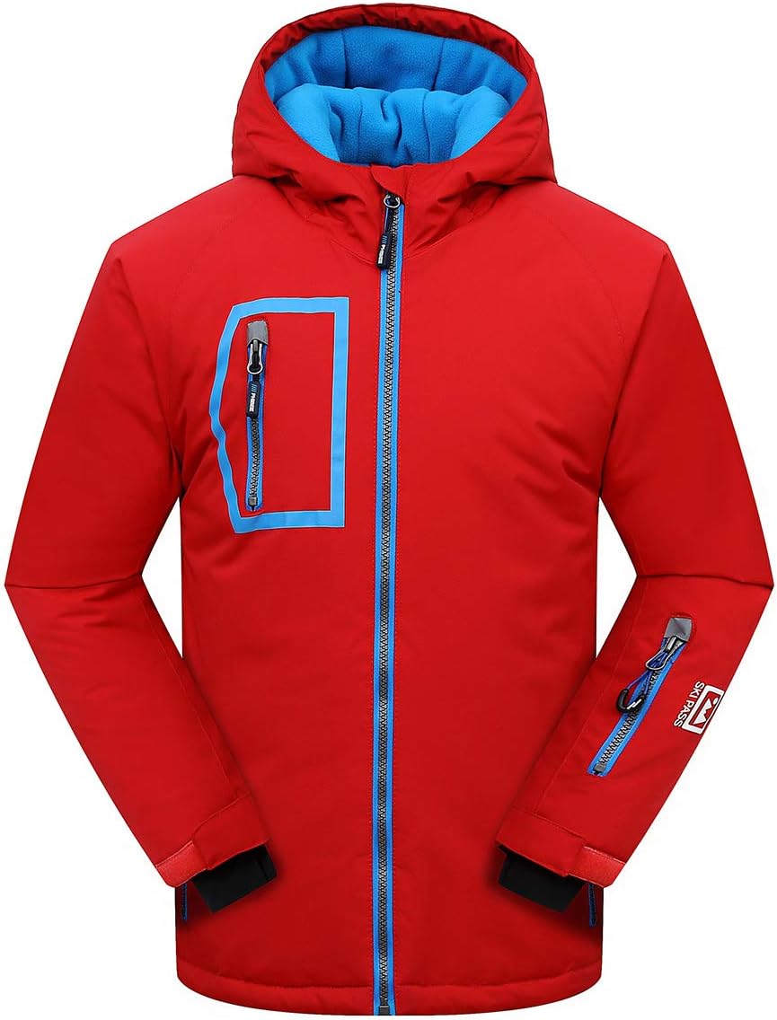 PHIBEE Big Boy's Waterproof Breathable Snowboard Ski Jacket