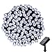 easyDecor Solar String Lights 200 LED Waterproof 72ft 8 Modes Christmas Fairy Lighting for Outdoor Xmas Patio Party Lawn Garden Wedding Party Holiday Decoration (White)